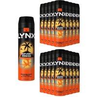 Lynx Sunset Fresh Men's Deodorant Body Spray 200ml, 18 Pack in Black