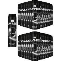 Lynx Men's Black Body Spray XL 48-Hour HD Fragrance Deodorant, 200ml, 36 Pack