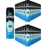 Lynx Men's Ice Chill Body Spray XL 48-Hour HD Fragrance Deodorant, 200ml, 36 Pack in Blue