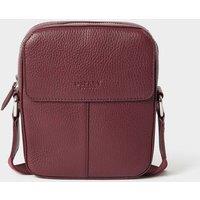 OSPREY LONDON Men's The Jacob Leather Phone Bag in Wine
