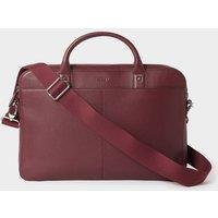 OSPREY LONDON Men's The Jacob Leather Laptop Bag in Wine
