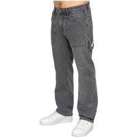 Enzo Men's Straight Leg Carpenter Jeans in Grey | Size: 32R