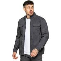 Enzo Men's Lightweight Funnel Neck Jacket in Charcoal | Size: XL