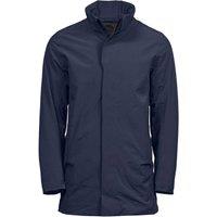 TEE JAYS Men's All Weather Parka in Mid Navy | Size: XL