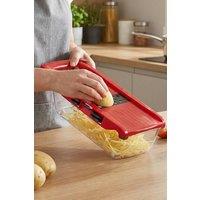 Living and Home Kitchen Multi-functional Vegetable Chopper Food Slicer Cutter in Red