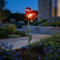 Garden Greatness Lunaria Red Rose Solar Garden Stake Light | Size: 1 Pack