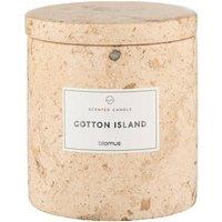 Blomus FRABLI Cotton Island Scented Candle S - Travertin in Beige