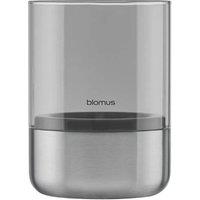 Blomus CALMA Lantern S - Stainless Steel matt, Glass Smoke in Silver