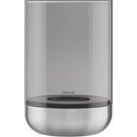 Blomus CALMA Lantern L - Stainless Steel matt, Glass Smoke in Silver