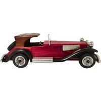 netfurniture Imperial Model Car Handcrafted Wooden Classic 37 cm in Grey