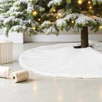 Garden Greatness 66 Inch Artic Faux Fur White Tree Skirt | Size: 1 Pack