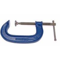 Faithfull Heavy-Duty G Clamp 100Mm (4In) in Blue