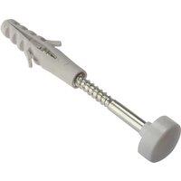 Forgefix W.C. Fixing Kit White Cap M6 X 80Mm (1 Pair) in Grey
