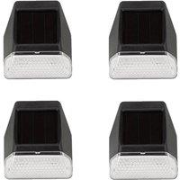 Smart Garden Products Smart Solar Powered Wall Fence LED Light 4pk in Black