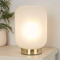 Lighting Collection Frosted Glass Table Lamp White Table Lamp