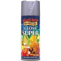 Plastikote 1149 400ml Super Gloss - Aluminium in Silver