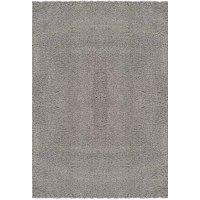 Desire Rugs Ainsley Modern Plain Living Room Shaggy Area Rug in Grey | Size: 60 cm x 110 cm