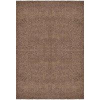 Desire Rugs Ainsley Modern Plain Living Room Shaggy Area Rug in Brown | Size: 80 cm x 150 cm