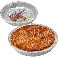 BARGAINS-GALORE Set Of 21 Extra Large Foil Dish Aluminium Round Foil Pan Disposable in Silver