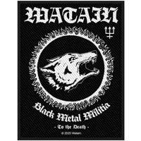 Collection Patch Black Metal Militia Band Logo new Official Black Woven Sew on
