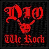 Collection We Rock Band Logo Woven Patch in Black