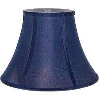 Happy Homewares Traditional Empire Shaped Lamp Shade in Rich Silky Cotton Fabric in Midnight | Size: 12 inches