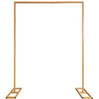 Neel Blue Rectangle Arch Stand Metal Arch Backdrop Stand with Base Party Decoration Garden Arbors - 1.5m x 2m in Gold