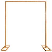 Neel Blue Square Arch Stand with Base Party Background Decoration Metal Arch Backdrop Stand - 200x200cm in Gold | Size: 200x200 cm