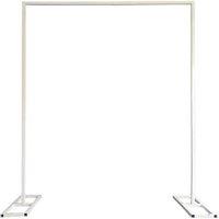 Neel Blue Square Arch Stand with Base Party Background Decoration Metal Arch Backdrop Stand - 200x200cm in White | Size: 200x200 cm