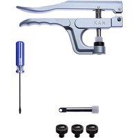 Neel Blue T3, T5 & T8 Genuine KAM Snap Press Pliers Kit, No-Sew Button Hand Tool in Silver