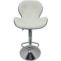 Neel Blue Modern Barstool - Black & White