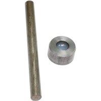 Neel Blue 8.5mm Acrylic Pearl Rivets Hand Fixing Tools, DIY Tool Kit in Silver