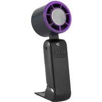 Bergstrom Rechargeable Handheld Fan with Ice Cold Metal Disc, Ultra-Cooling in Black