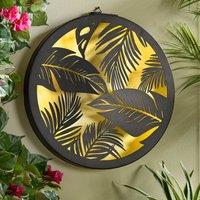 Gainsborough Solar LED Palm Wall Art Light, Tropical Outdoor Decoration