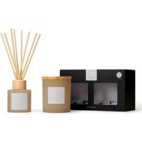 Aroma Naturals Frosted Decadence Candle & Diffuser Gift Set - Cashmere in Beige | Size: Medium