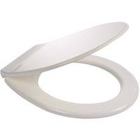 Balterley Standard Round Toilet Seat Plastic Hinge - White