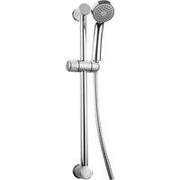 Balterley Adjustable Shower Slide Rail Kit 100mm x 100mm - Chrome in Silver