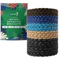 Tanness 12 Pack Mosquito Insect Repellent Bracelet | Size: 1