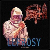 Rock Off officially Licensed Products Patch Leprosy Band Logo Official New Black Iron On (10cm x 10cm) | Size: 10 cm x 10 cm