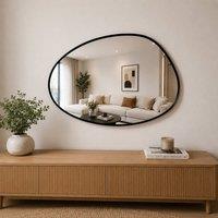 SPOT ON DEALZ Black Framed Pebble Mirror
