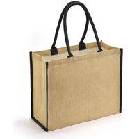 Brand Lab Tipped Jute Shopper in Natural