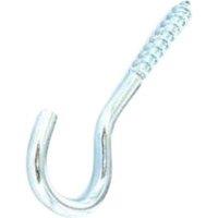 Securpak Zinc Plated Screw Hook (Pack of 5) in Silver