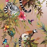 Holden Dcor Lemur Wallpaper in Gold