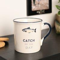 Harvey Makin Hobbies Fishing Mug in White