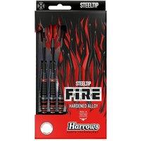Harrows Fire Alloy Darts Set (Pack of 3) in Black | Size: 23g