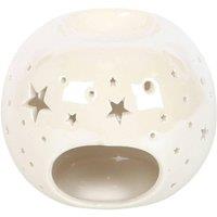 Something Different Iridescent Star Oil Burner in White