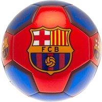 Barcelona FC Printed Signature Mini Football in Blue