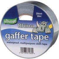 Ultratape Rhino 50m Gaffer Cloth Tape 50mm Silver