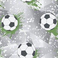 Holden Dcor Frenzy Football Textured Wallpaper in Mid Grey