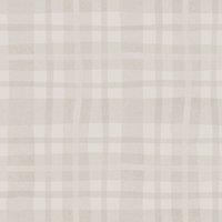 Holden Dcor Ivy Plaid Wallpaper in Light Grey